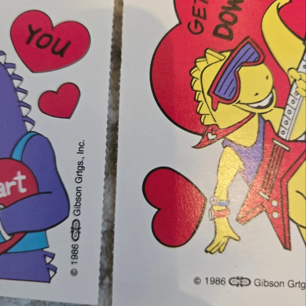 11 Vintage 1980s-1990s Assorted Valentine's Day Cards